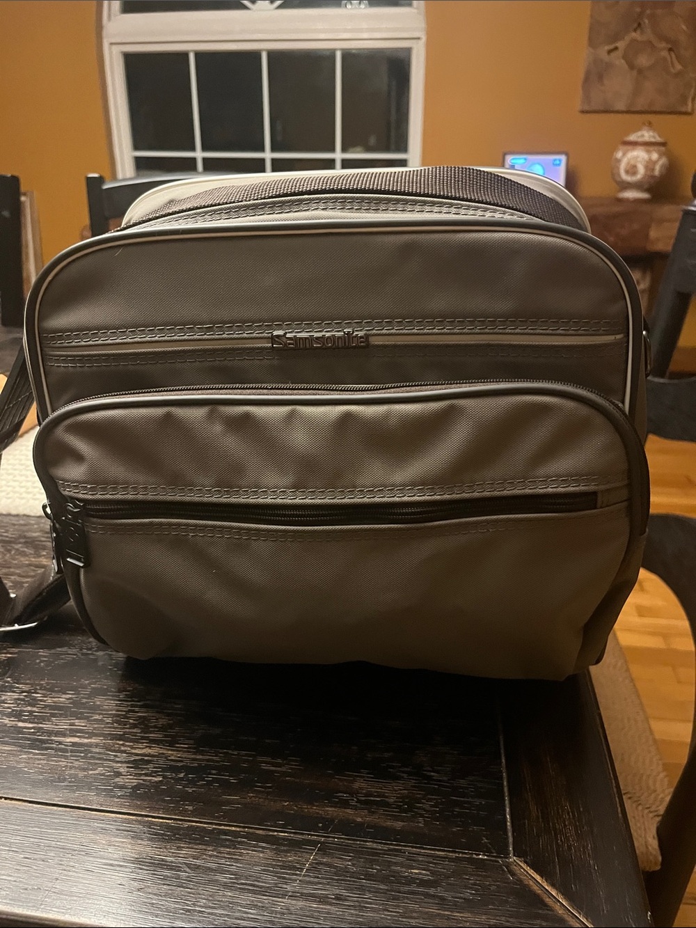 Samsonite grey  carry on  Crossbody Bag